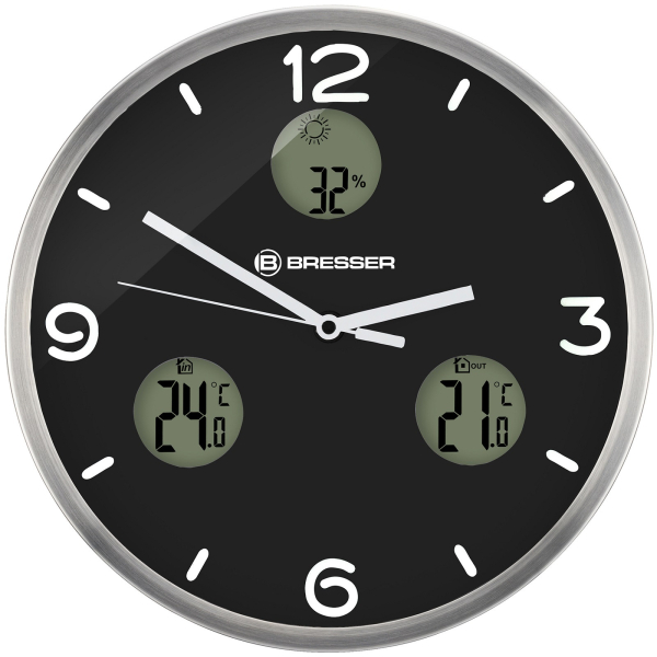 Купить Настенные часы-метеостанция Bresser ClimaTemp JC LCD (8020211CM3000)